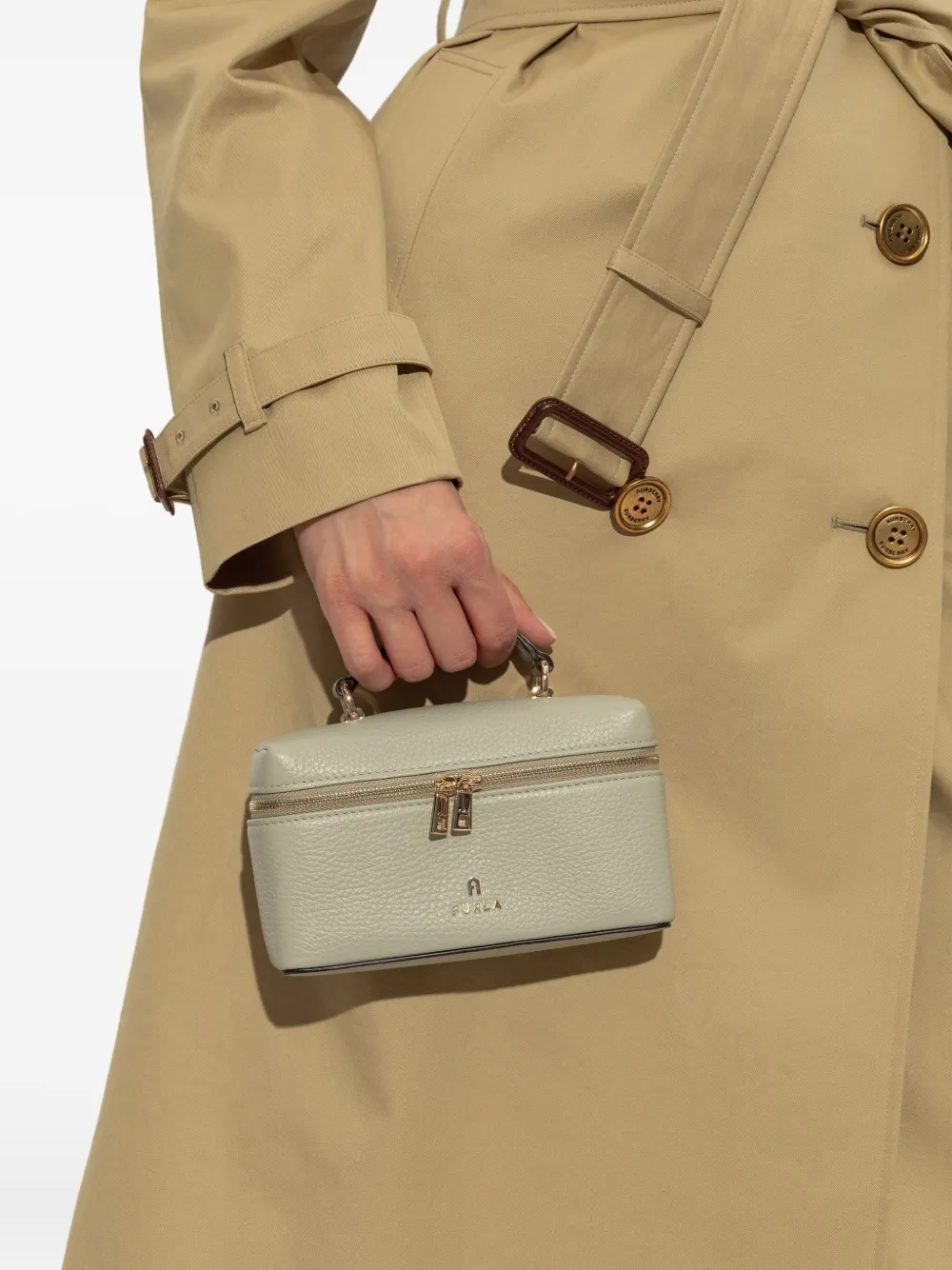 Furla Leren tas Beige