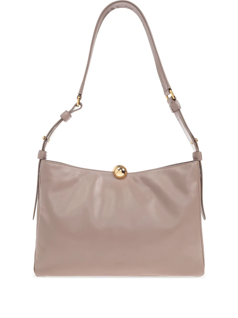 Furla Leren schoudertas Beige