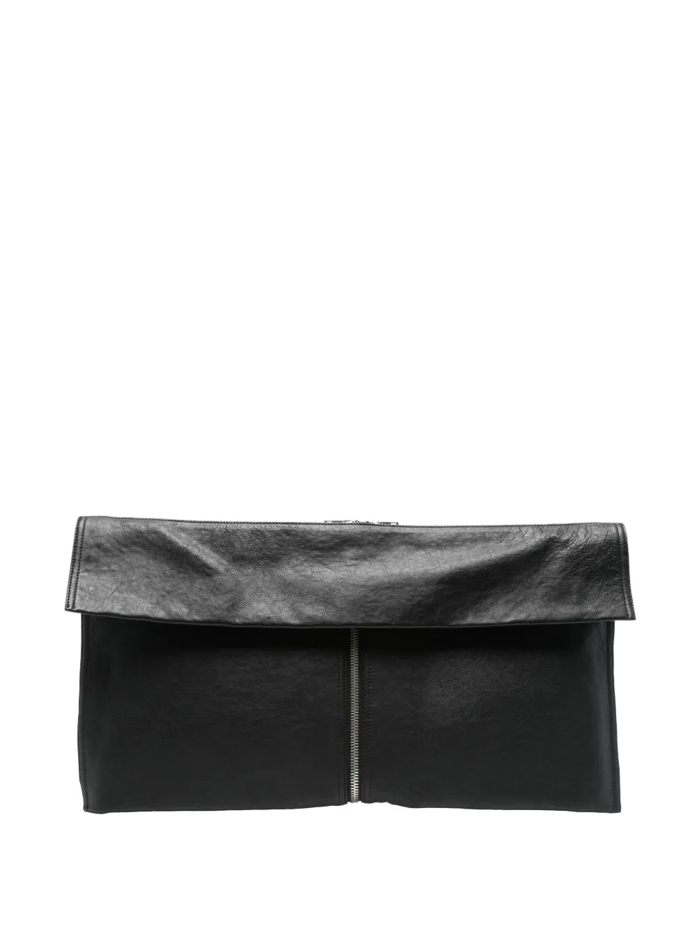 Alexander Wang double-zip leather clutch - Nero