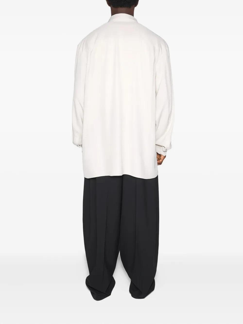 Mugler Button-fastening Patch-pocket Shirt In White