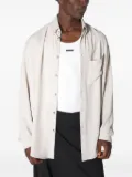 Mugler button-fastening patch-pocket shirt - White