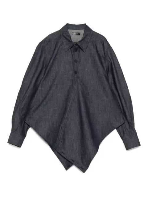 Mugler camisa asimétrica con botones