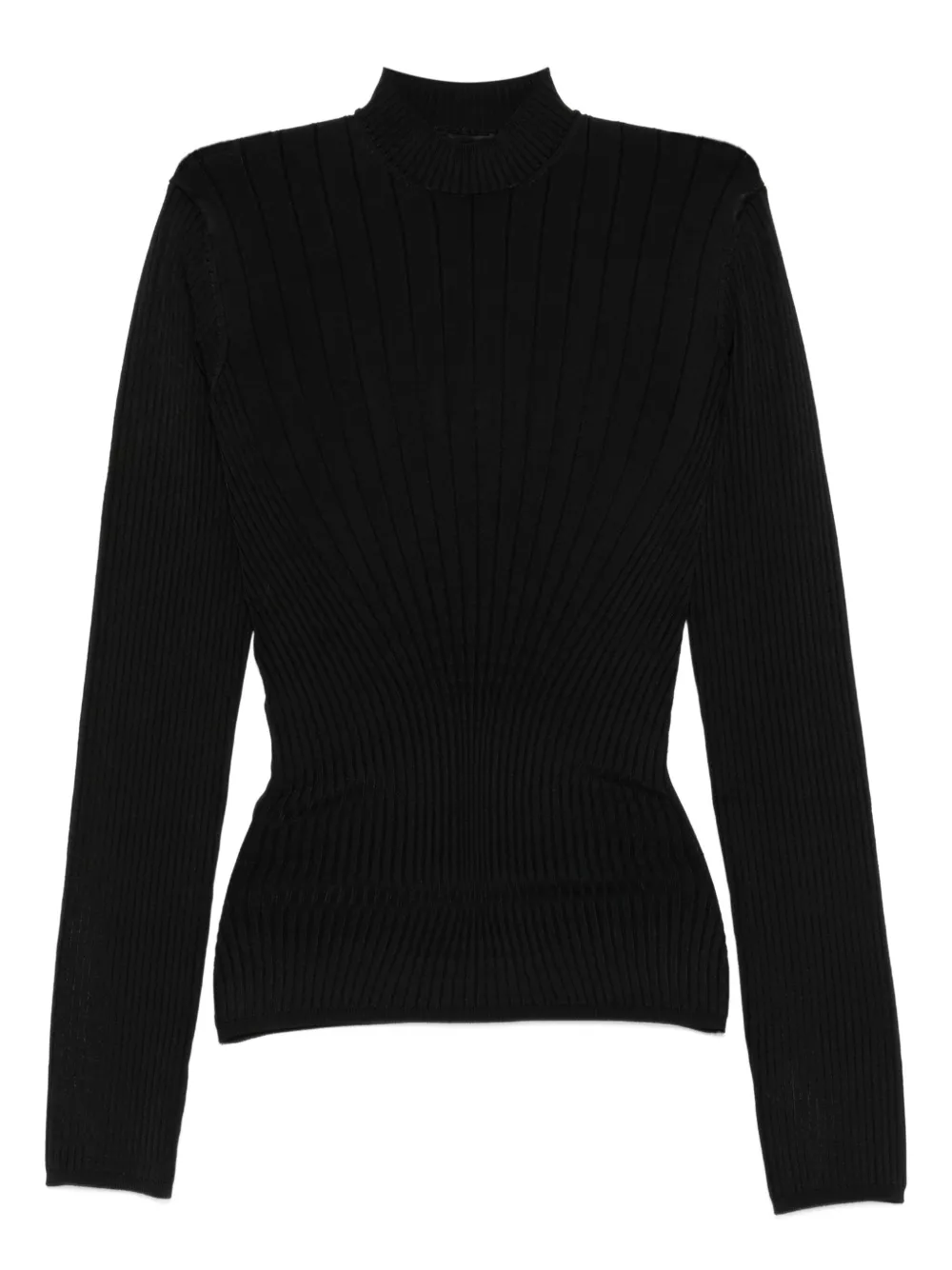 Mugler ribbed high-neck sweater | Black | Image 1