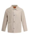 Cruna St. Honore patch-pocket button-front jacket - Neutrals