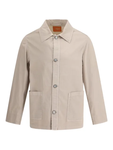 Cruna St. Honore patch-pocket button-front jacket