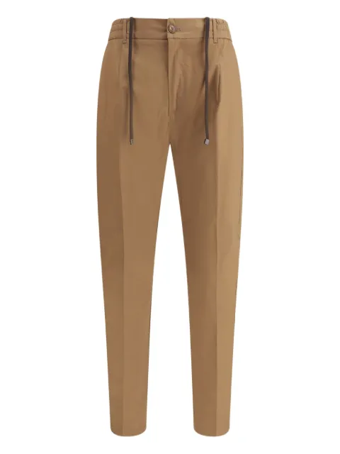 Cruna elastic-waistband drawstring trousers