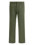 Cruna Cork patch-pockets trousers - Green