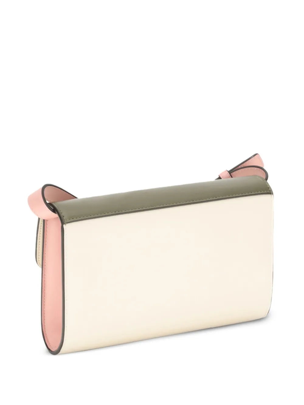 Marni Trunkaroo calf leather two-tone shoulder bag - Roze