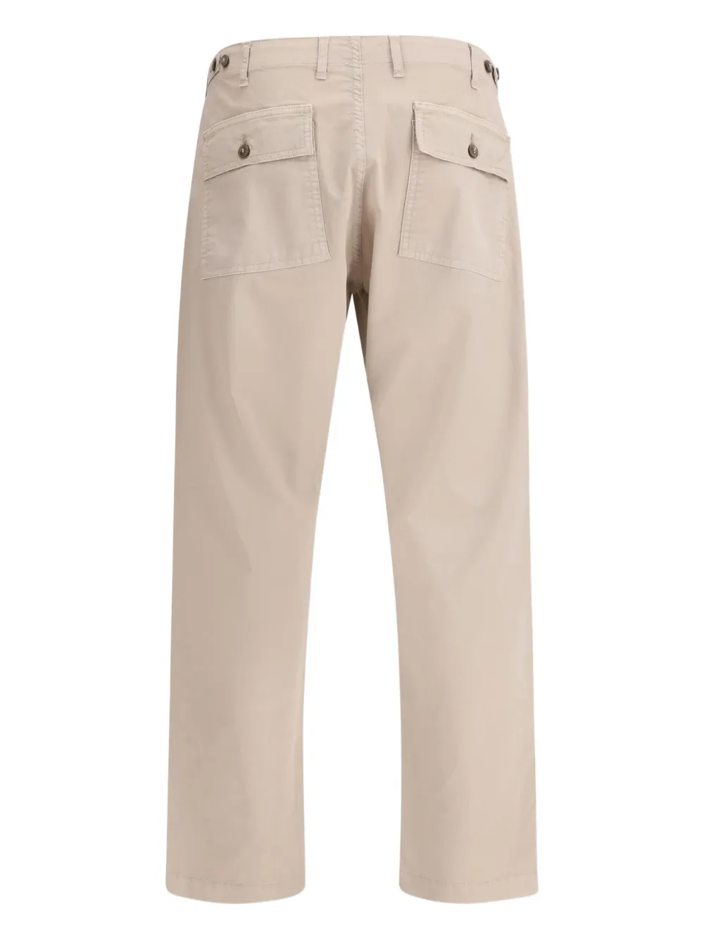 Cruna Cork patch-pocket cotton trousers - Beige