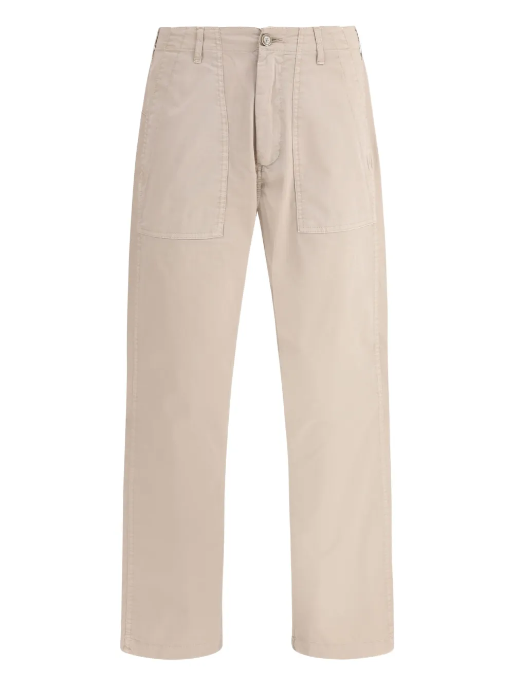 Cork patch-pocket cotton trousers