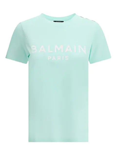 Balmain logo-print cotton T-shirt