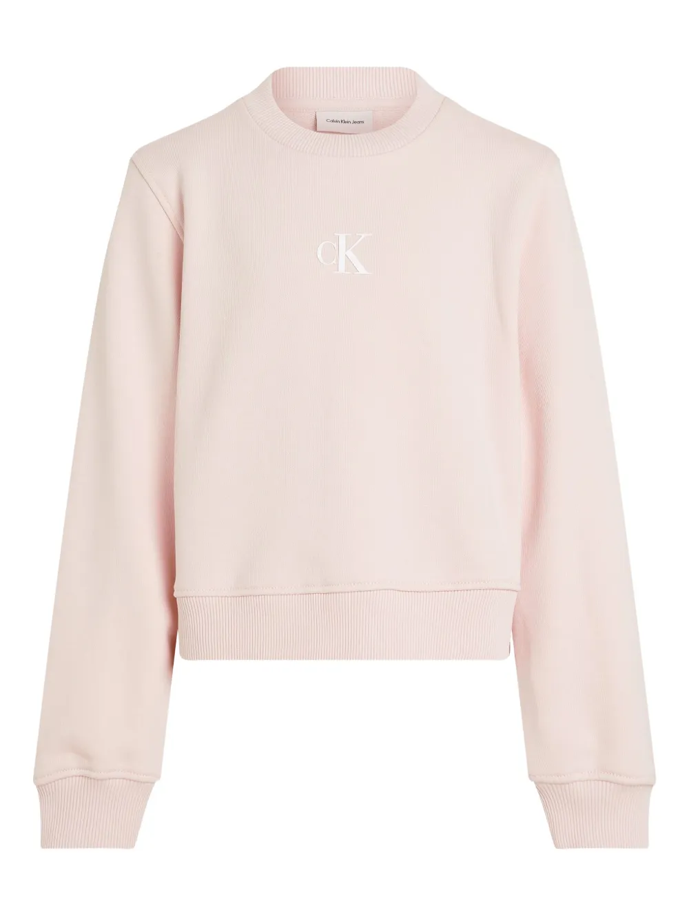 Calvin Klein Kids logo-appliqué sweatshirt | Pink | Image 1