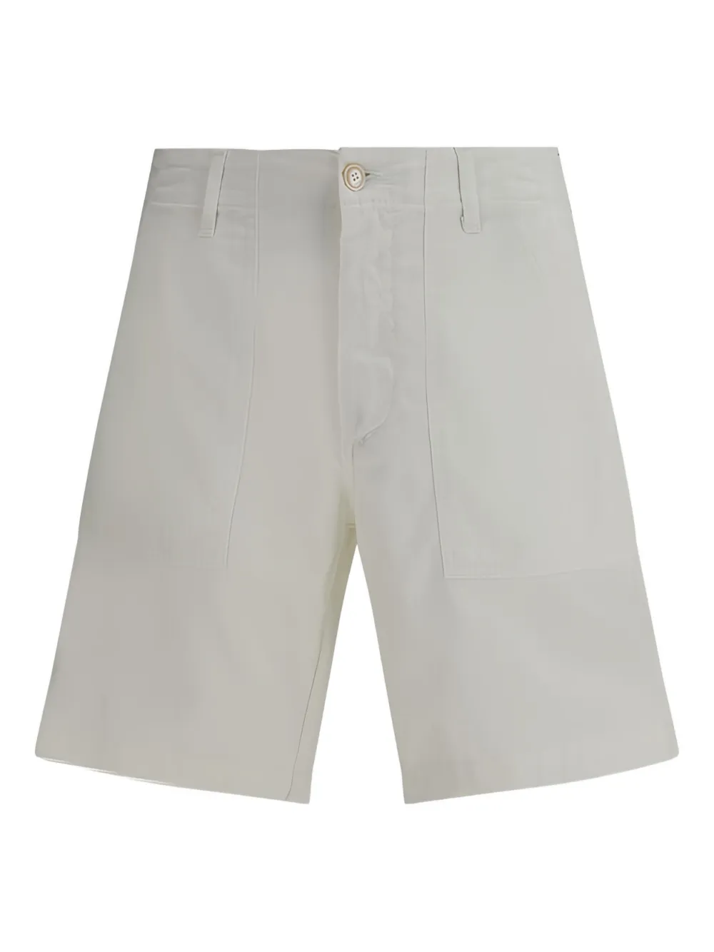 Cruna Dover button-fly patch-pocket shorts - Wit