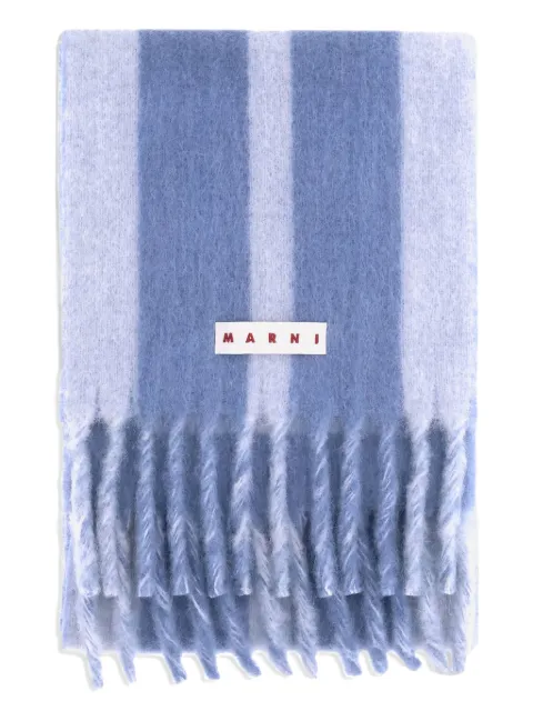 Marni Sciarpa a righe con frange