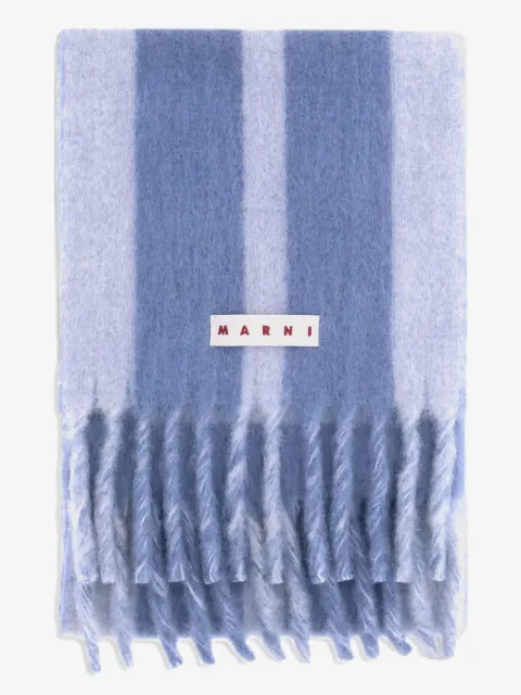 Marni écharpe rayée à franges