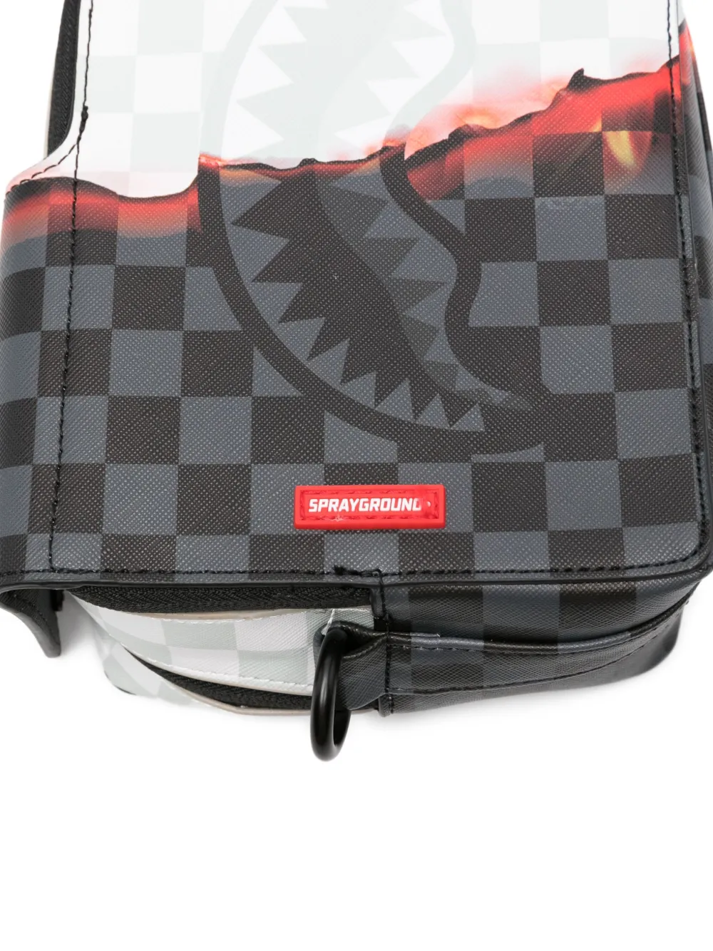 sprayground kid Ring of Fire sling rugzak Zwart