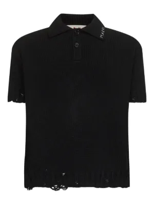 Homme Plissé Issey Miyake プリーツ ポロシャツ | ブラック | FARFETCH JP