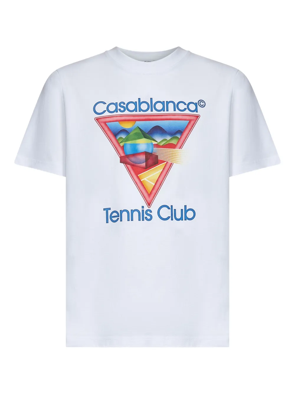 Casablanca Tennis Club Icon T-shirt Wit