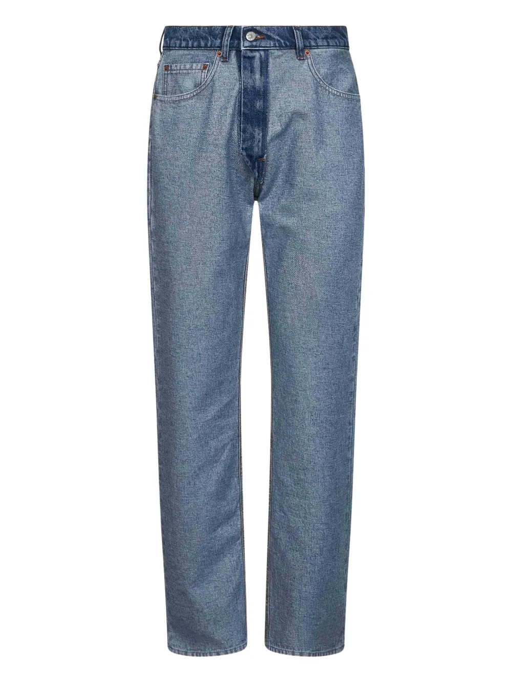 MM6 Maison Margiela inside-out five-pocket jeans Blauw