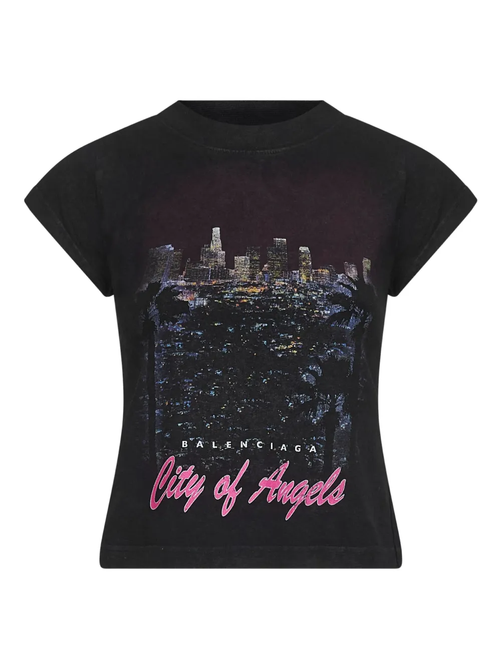 Balenciaga City of Angels T-shirt Blauw