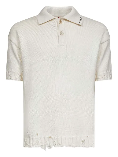 Marni logo-embroidered polo shirt