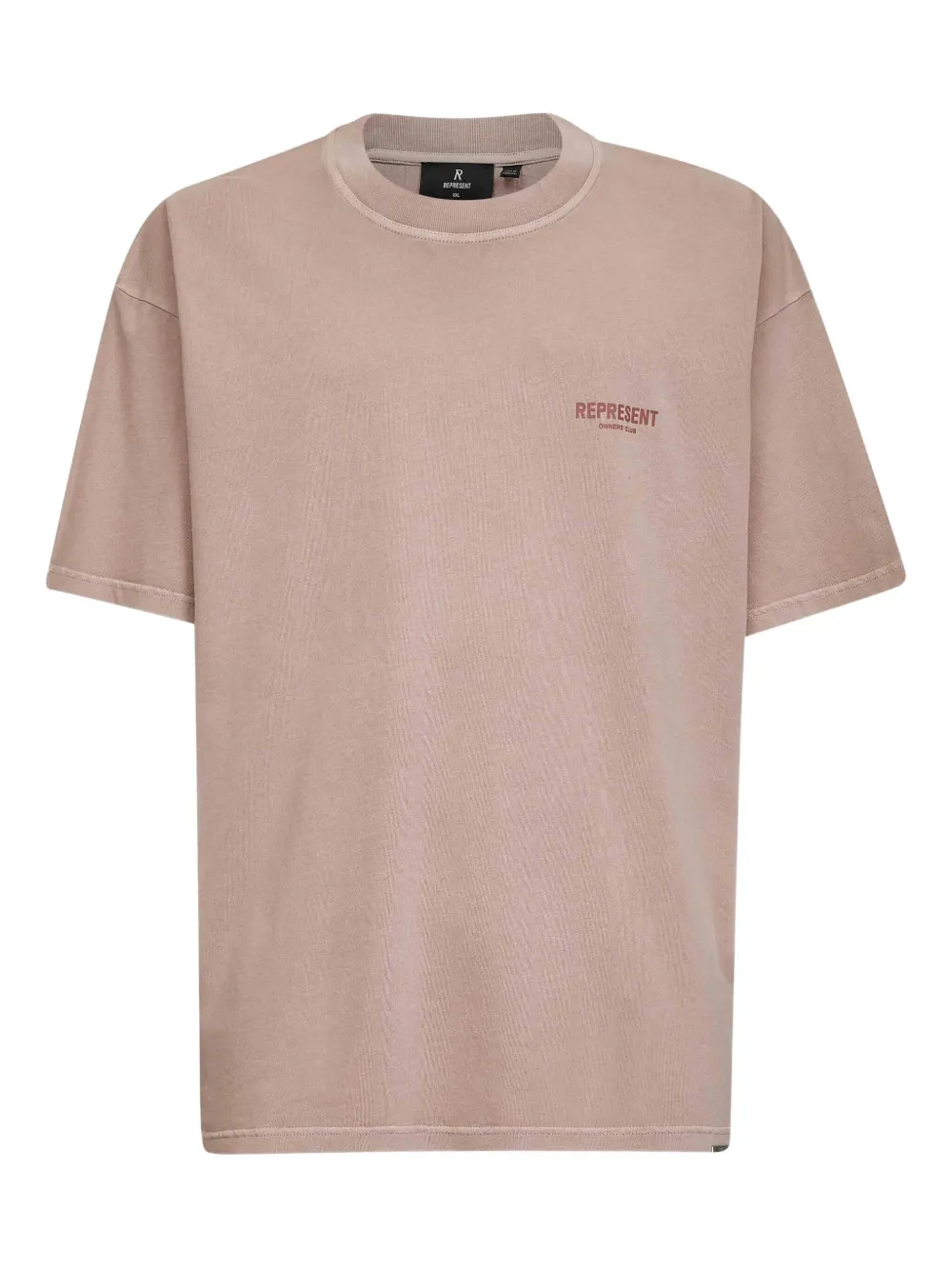Represent logo-print cotton T-shirt Roze
