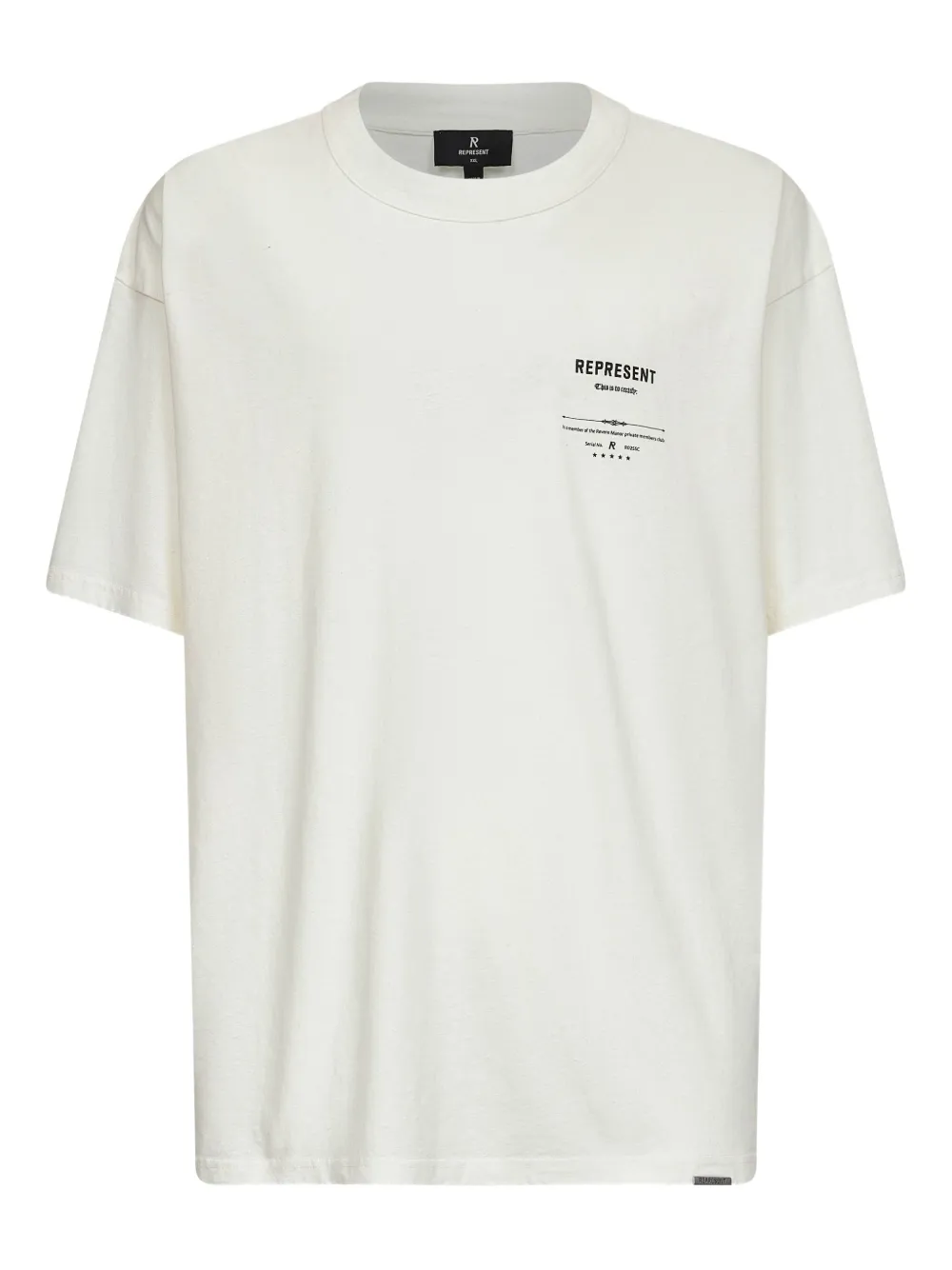 Represent logo-print T-shirt Beige