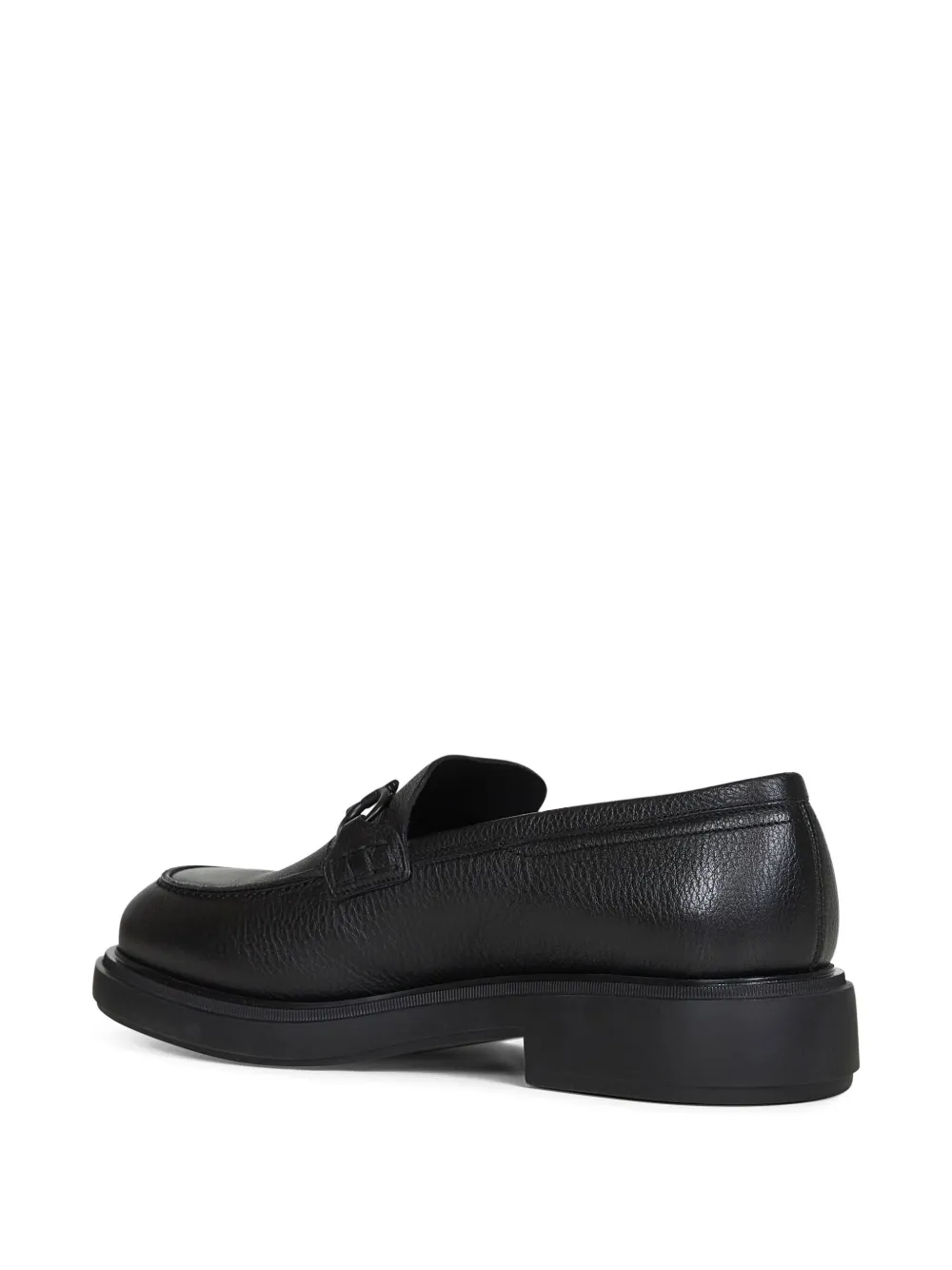 Ferragamo Gancini-detail loafers Black