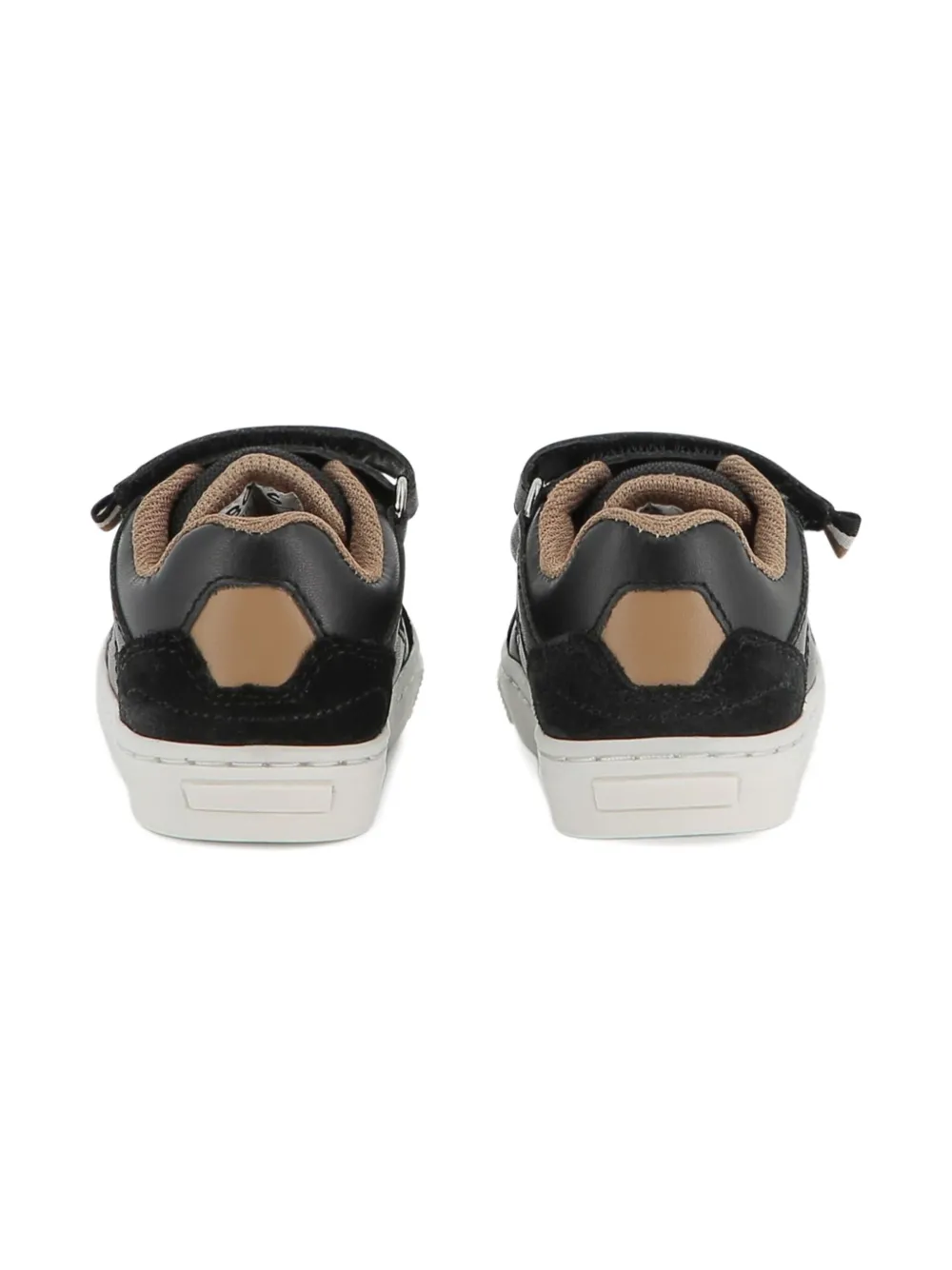 BOSS Kidswear touch-strap logo sneakers Black
