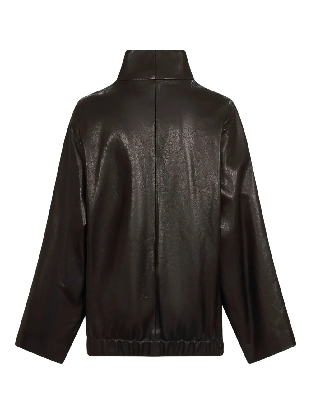 KHAITE high-collar zip-front jacket | Leather Jackets | Image 2
