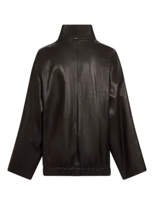 Khaite シャクソンミニスカト 4154729L729 200 Jaxon Skirt in Black Leather – KHAITE