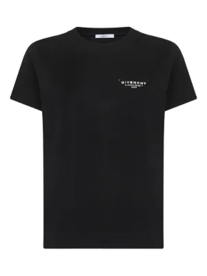Tシャツ・カットソー GIVENCHY t-shirt Givenchy Paris in cotone Givenchy Kids logo-appliqué organic-cotton T-shirt | Black