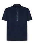 Low Brand mandarin-collar button-placket T-shirt - Blue