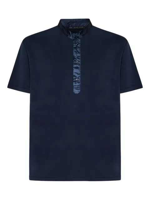 Low Brand mandarin-collar button-placket T-shirt