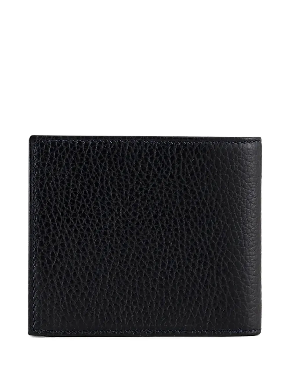 Emporio Armani Leren portemonnee Zwart