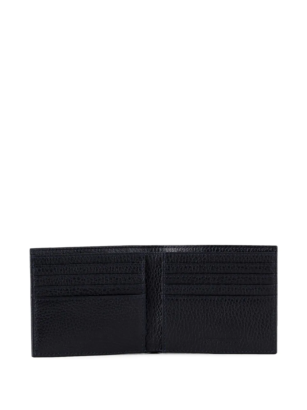 Emporio Armani Leren portemonnee Zwart