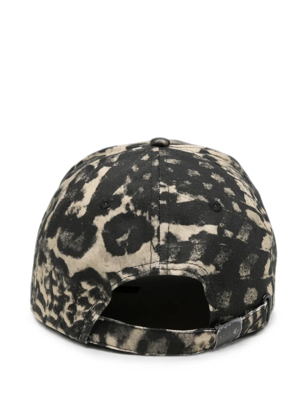 Versace Jeans Couture Honkbalpet met luipaardprint en barok-patroon Zwart