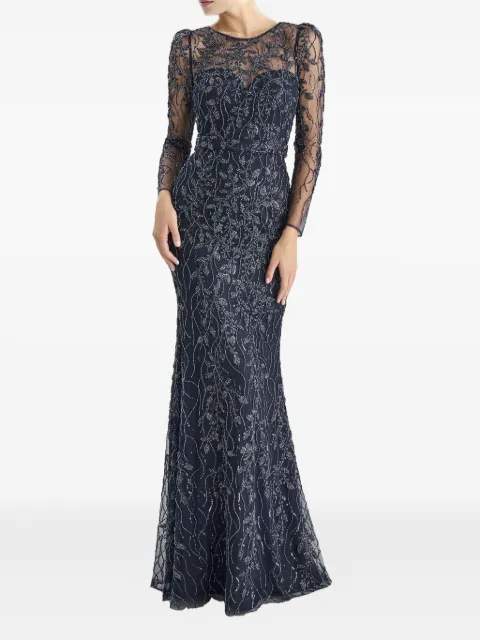 PRONOVIAS PARTY EDIT embellished long-sleeve gown