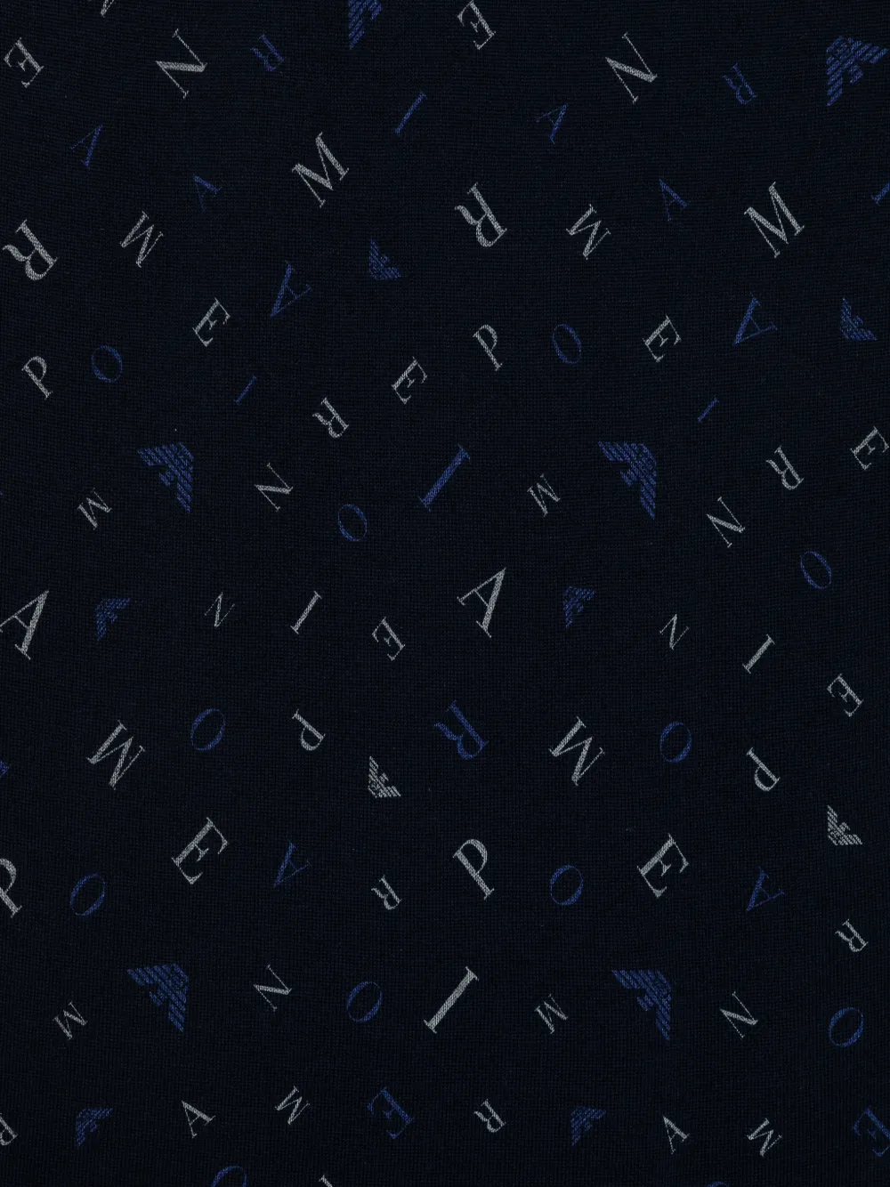 Emporio Armani Sjaal met logoprint Blauw