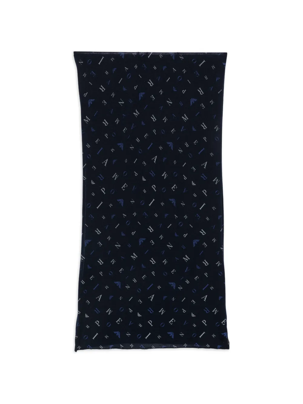 Emporio Armani Foulard con logo - Blu