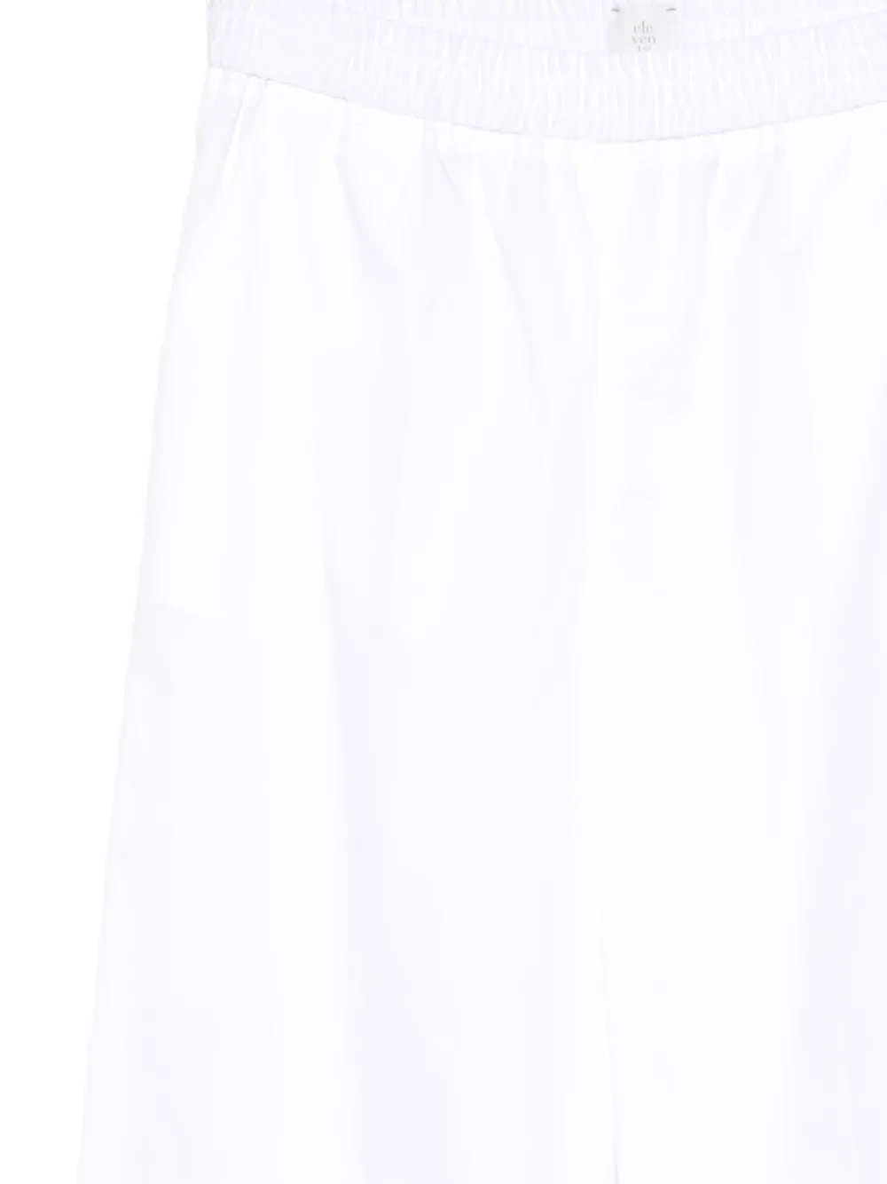 Eleventy Broek met elastische taille Wit