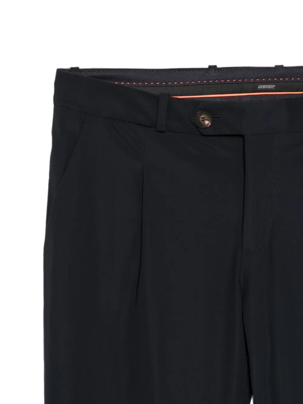 RRD Geplooide broek met riemlussen Blauw
