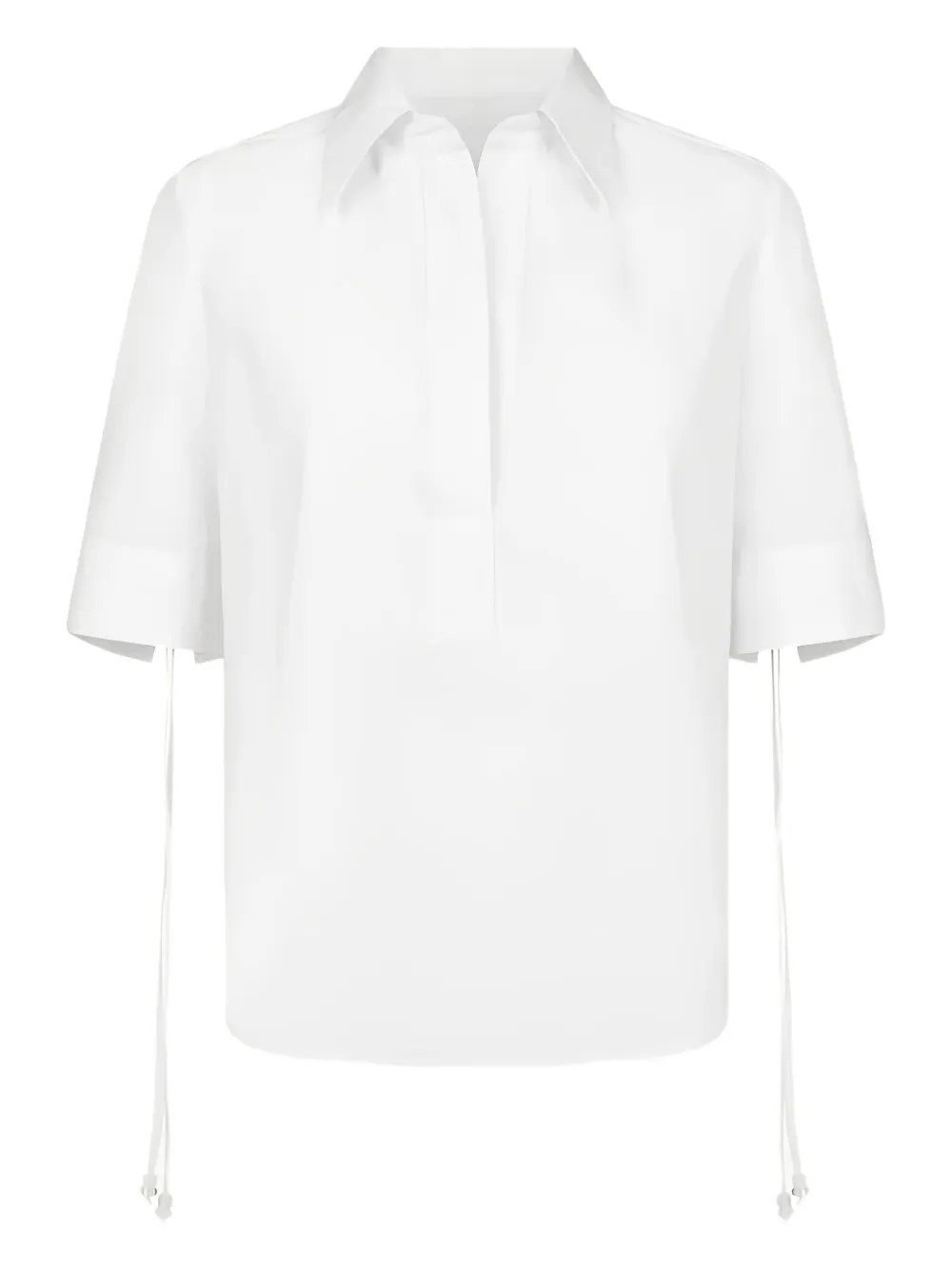 DONDUP drawstring-cuffs shirt Wit