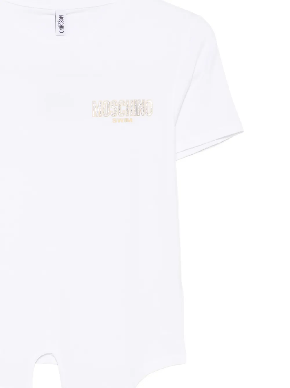 Moschino T-shirt met logoprint Wit