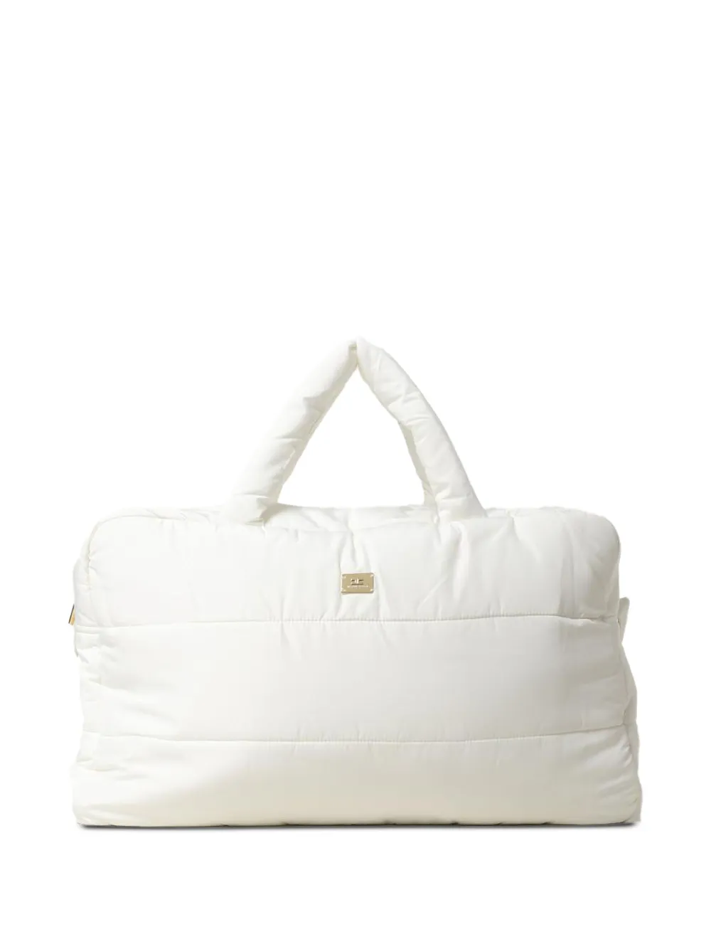 Elisabetta Franchi Kids quilted changing bag Beige
