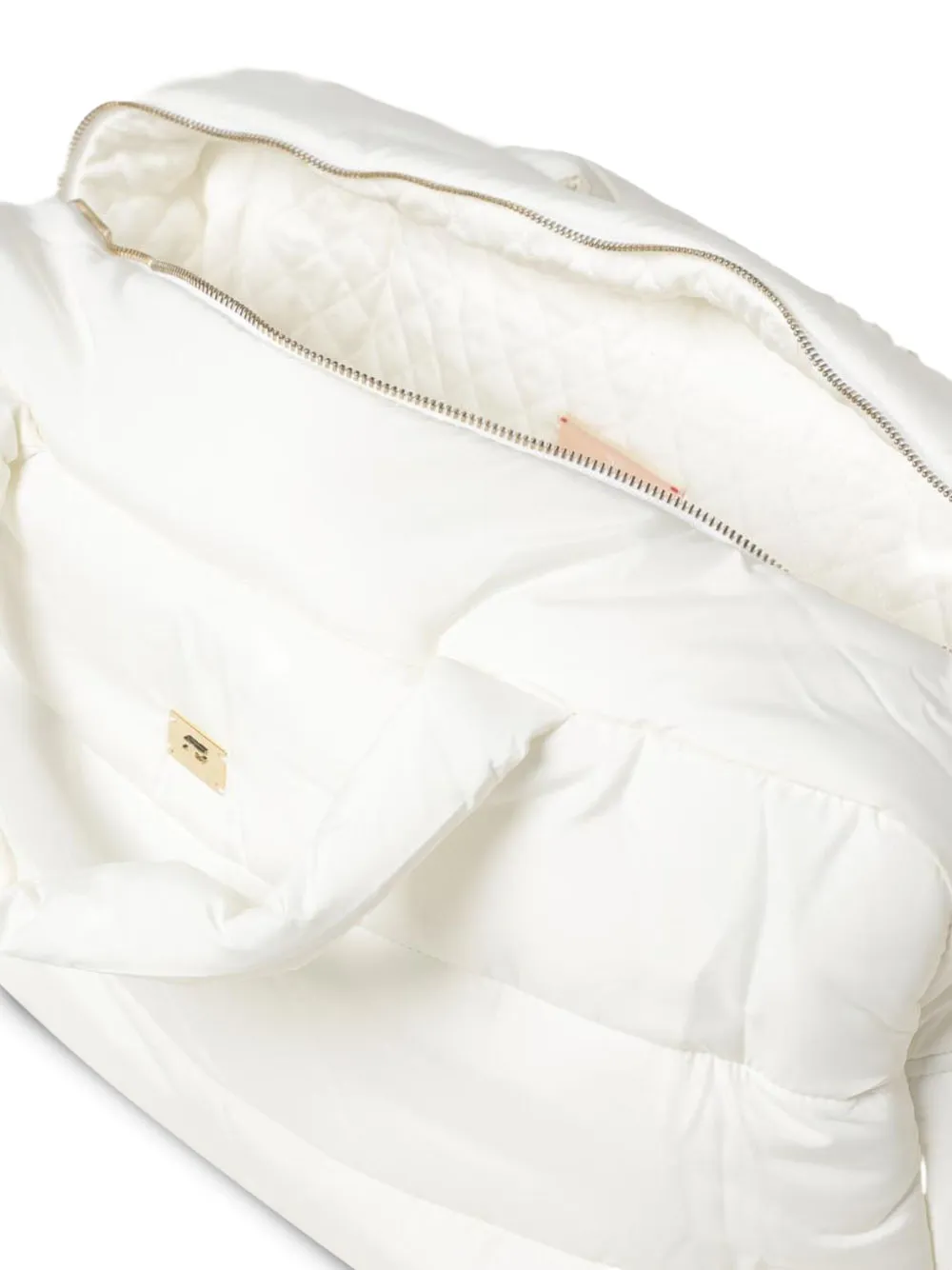 Elisabetta Franchi Kids quilted changing bag Beige