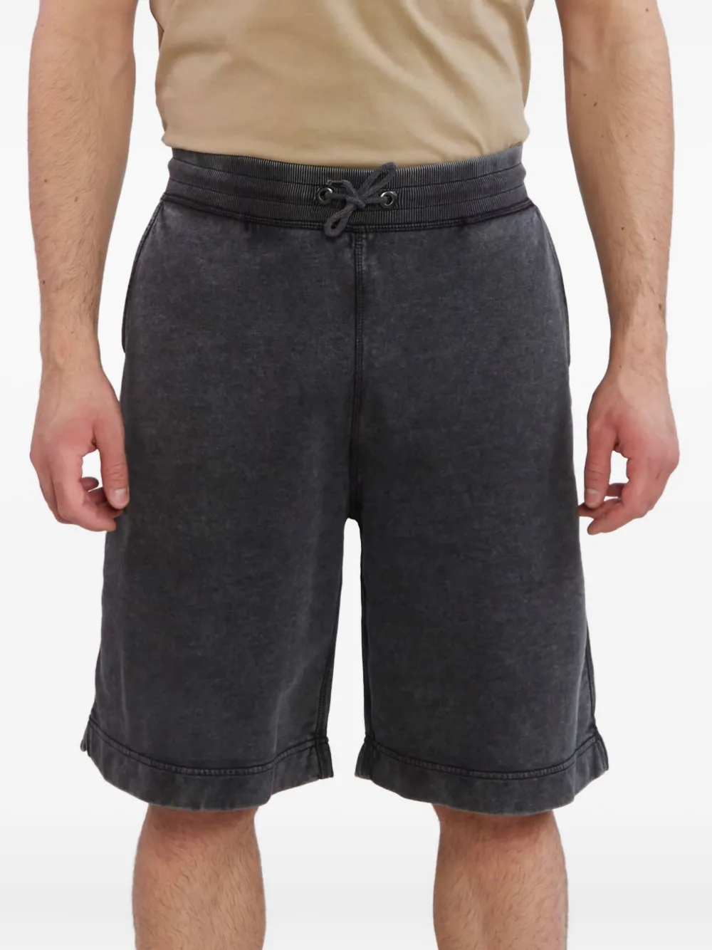 BOSS drawstring-waist track shorts Beige