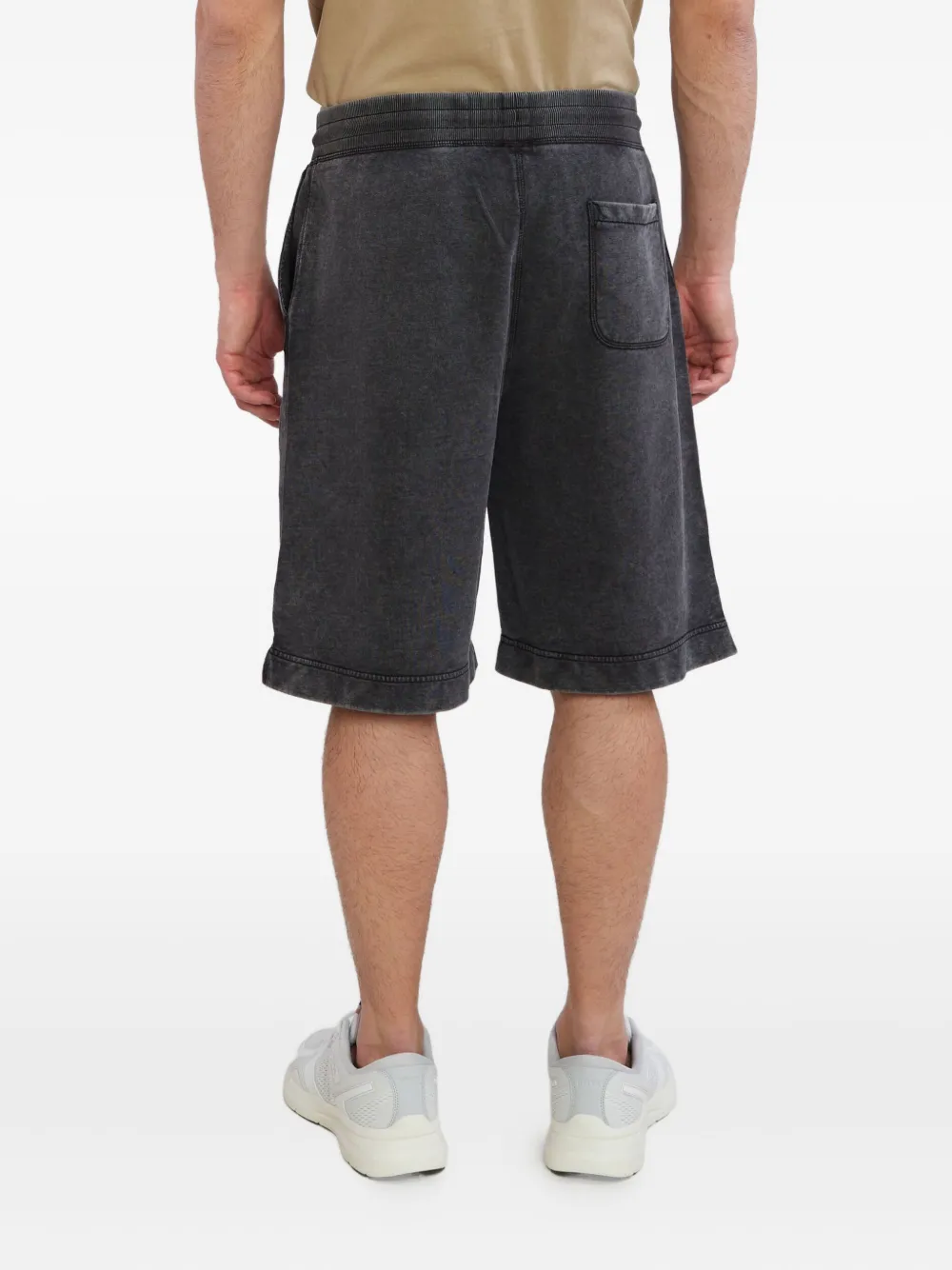BOSS drawstring-waist track shorts Beige
