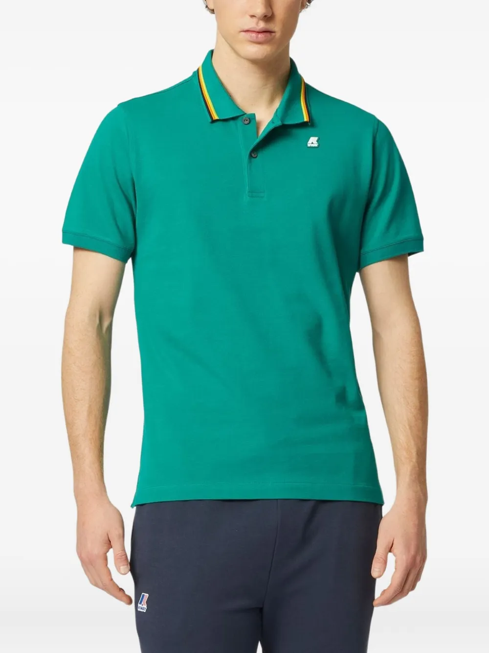 K-Way Jud tipped-collar polo shirt - Groen