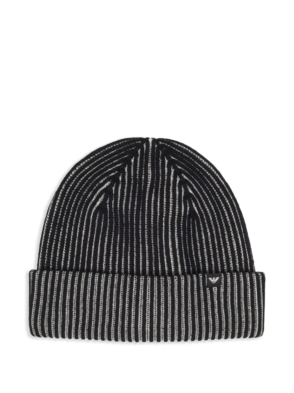 Emporio Armani ribbed beanie Blauw